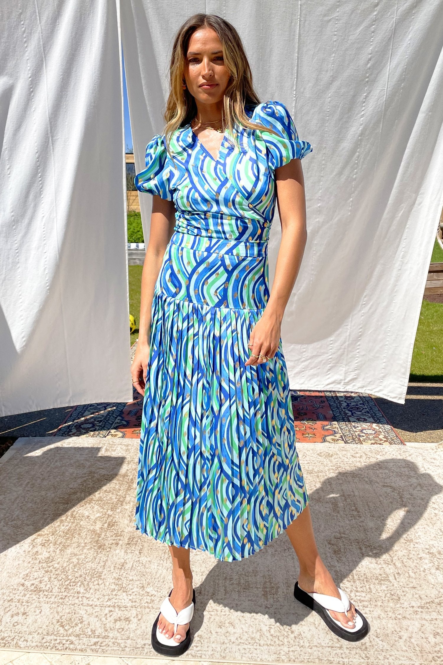 Blue Rainbow Wrap Top - nfd-demo-dev