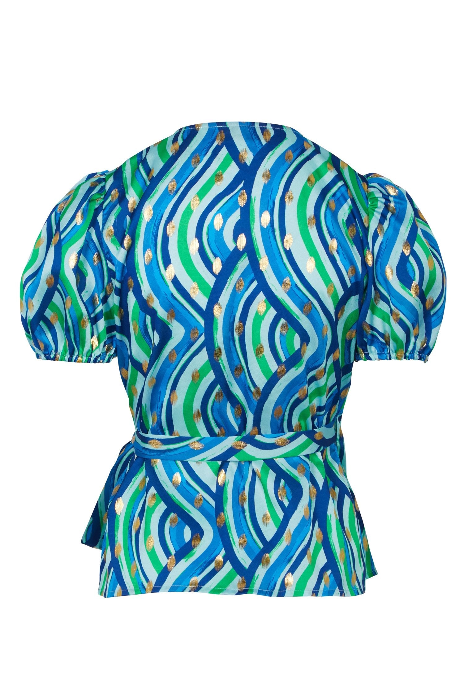 Blue Rainbow Wrap Top - nfd-demo-dev