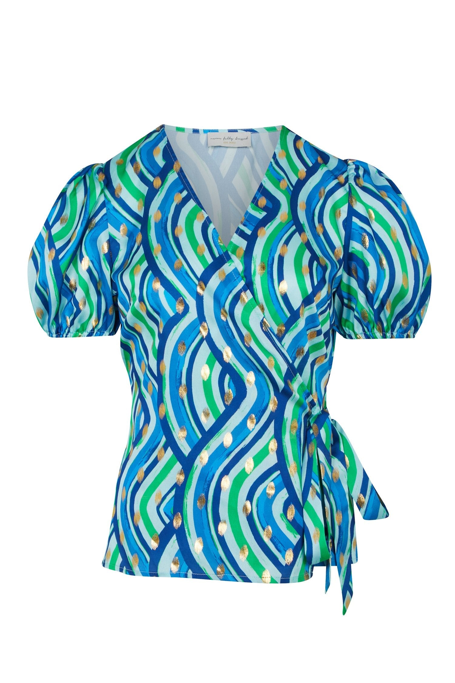 Blue Rainbow Wrap Top - nfd-demo-dev