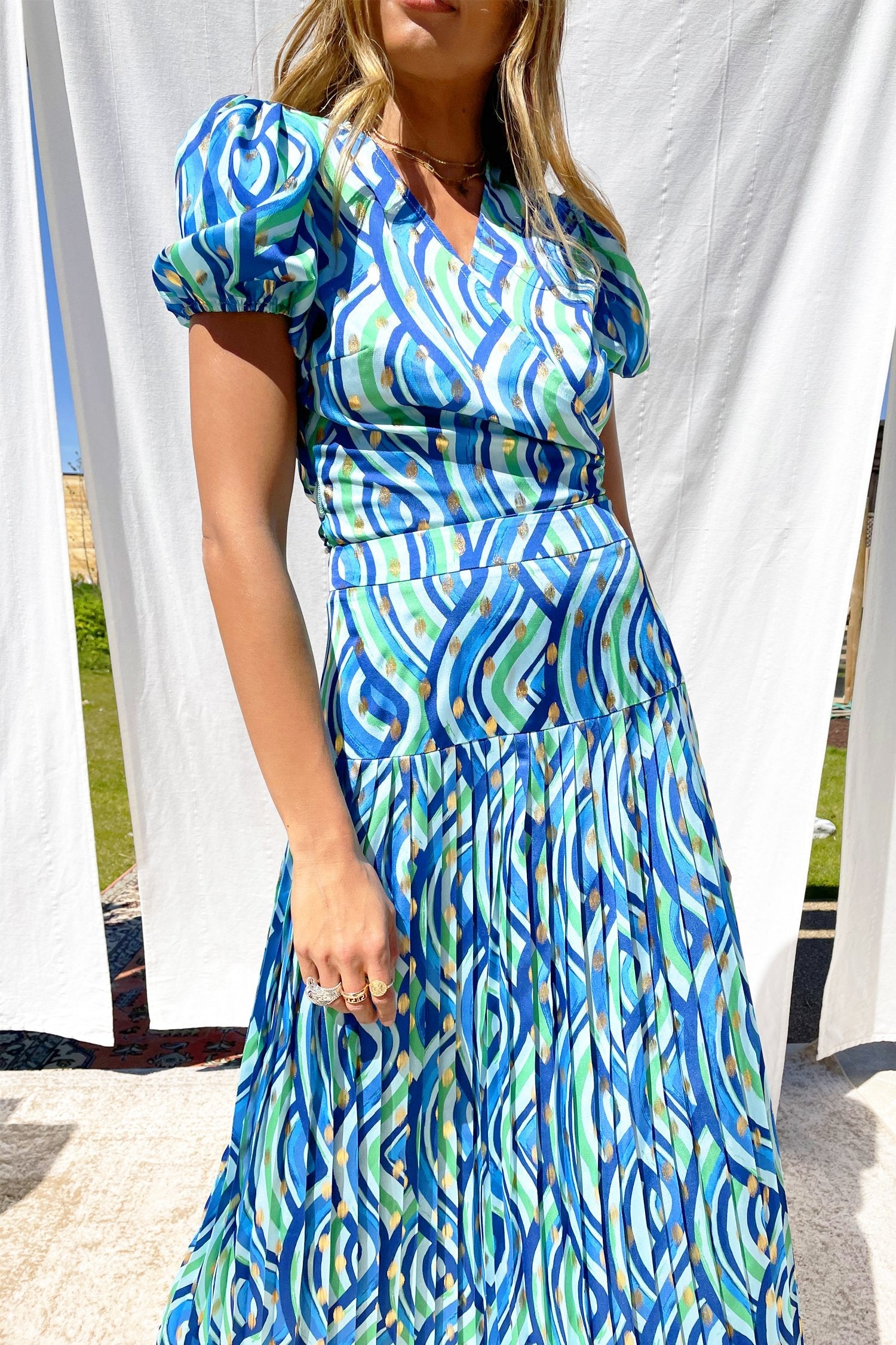 Blue Rainbow Wrap Top - nfd-demo-dev