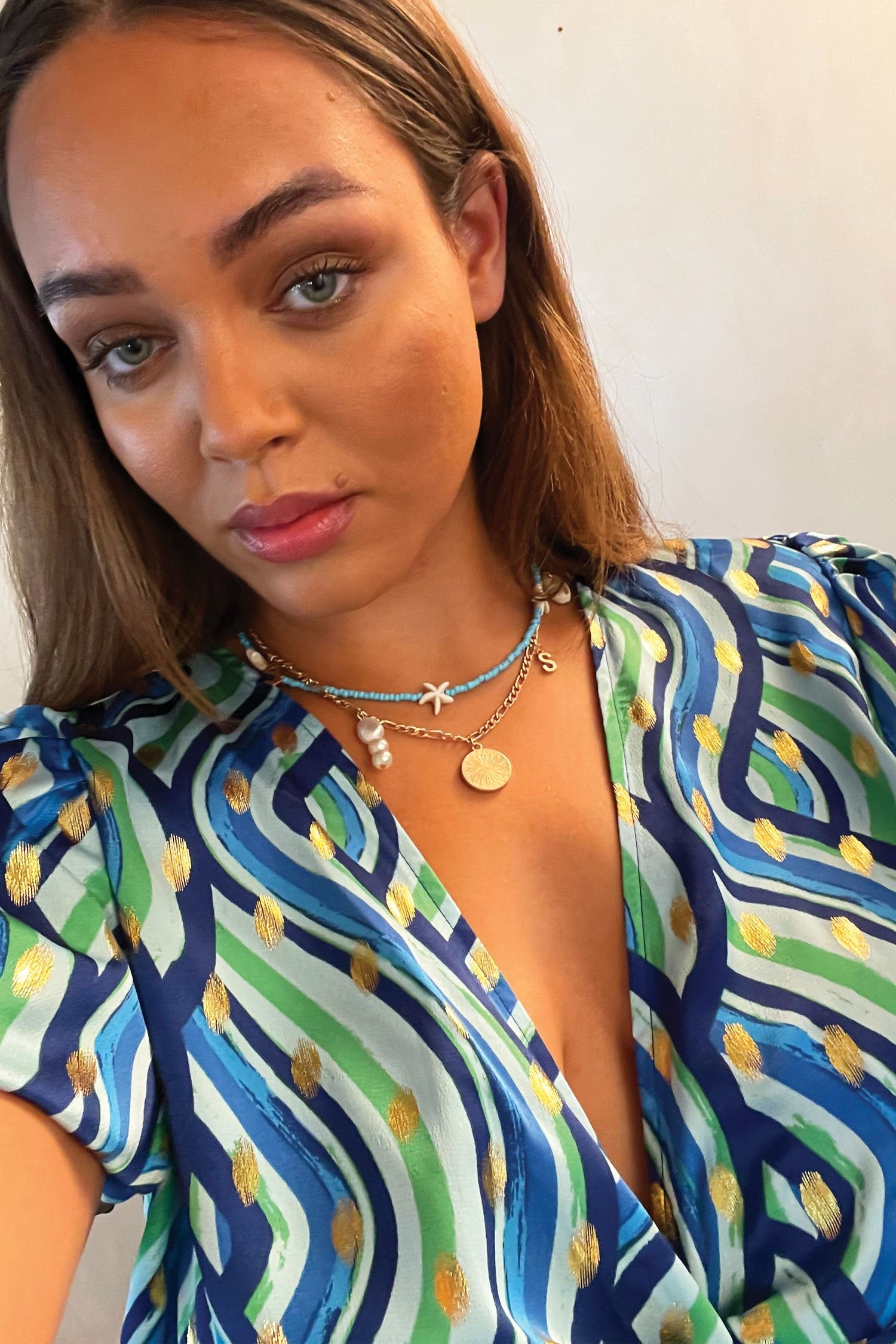 Blue Rainbow Wrap Top - Curve - nfd-demo-dev