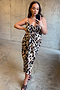 Brown Leopard Jaspre Skirt - Curve