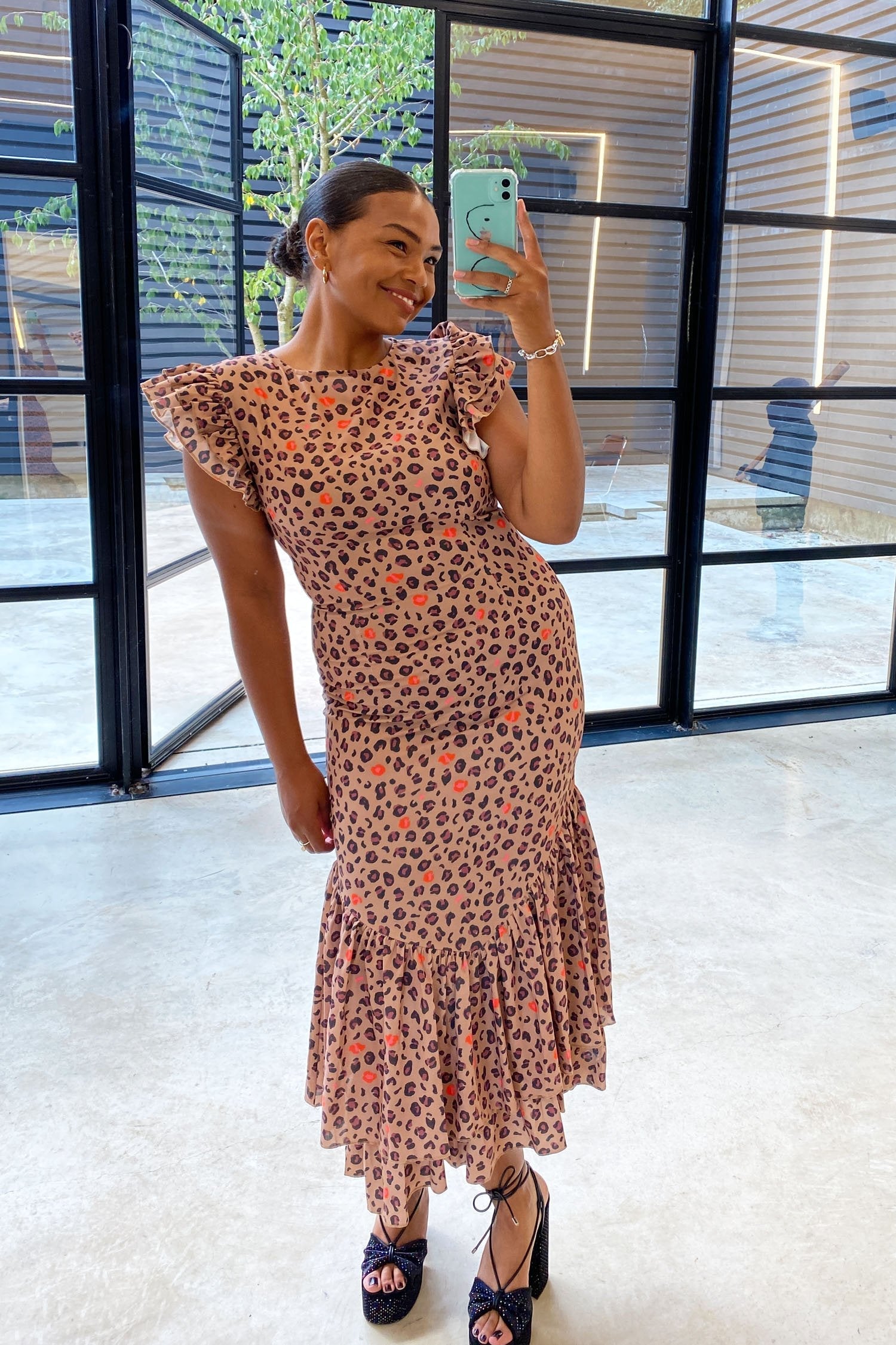 Brown Leopard Print Frida Dress - nfd-demo-dev