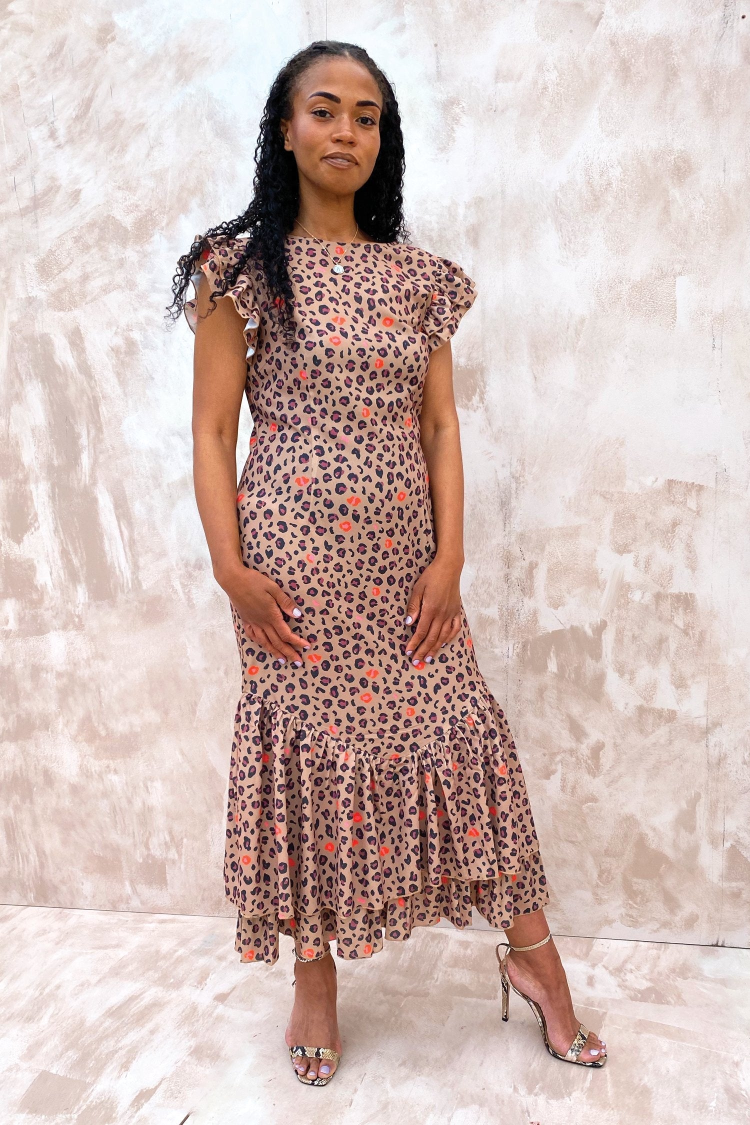 Brown Leopard Print Frida Dress - nfd-demo-dev