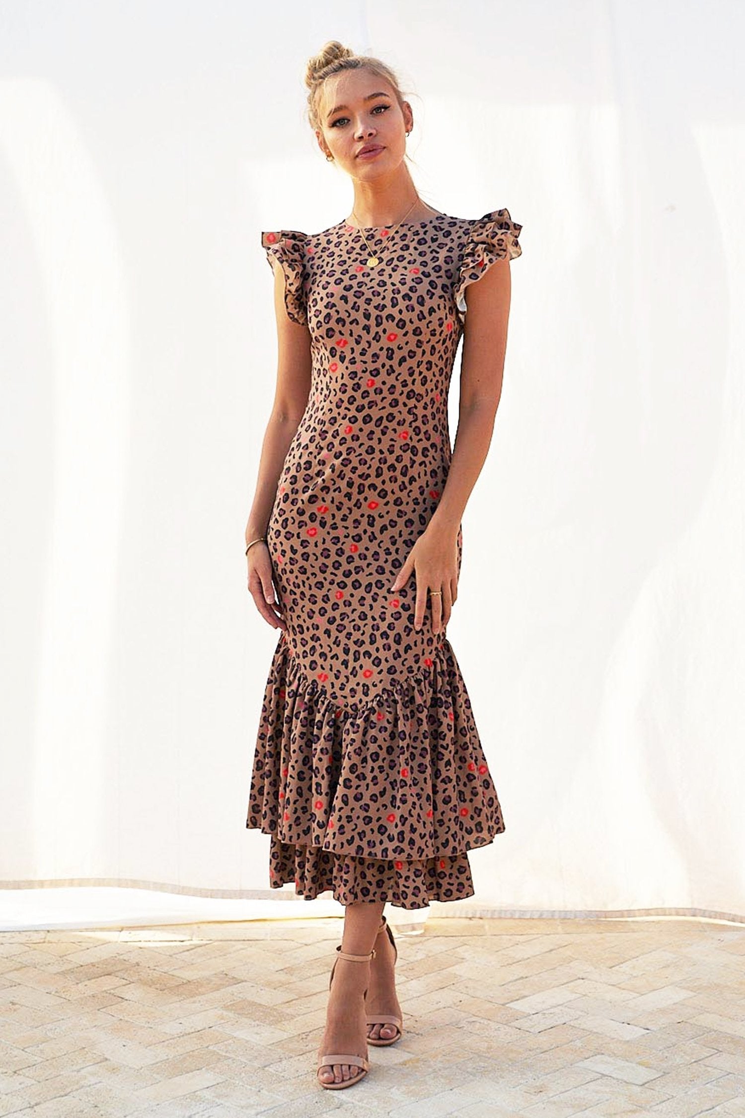 Brown Leopard Print Frida Dress - nfd-demo-dev