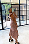 Brown Leopard Print Frida Dress