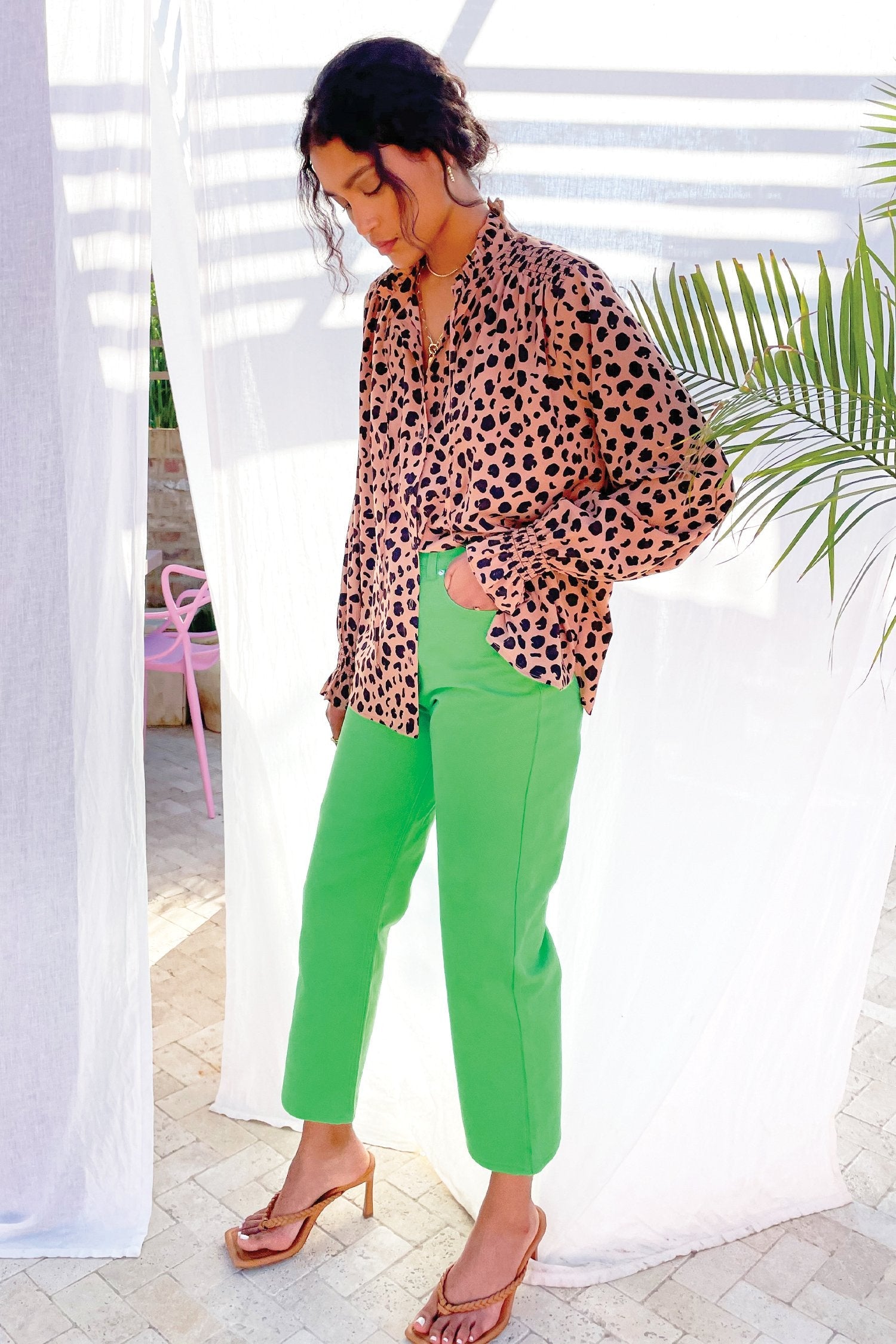 Brown Leopard Sia Shirt - nfd-demo-dev