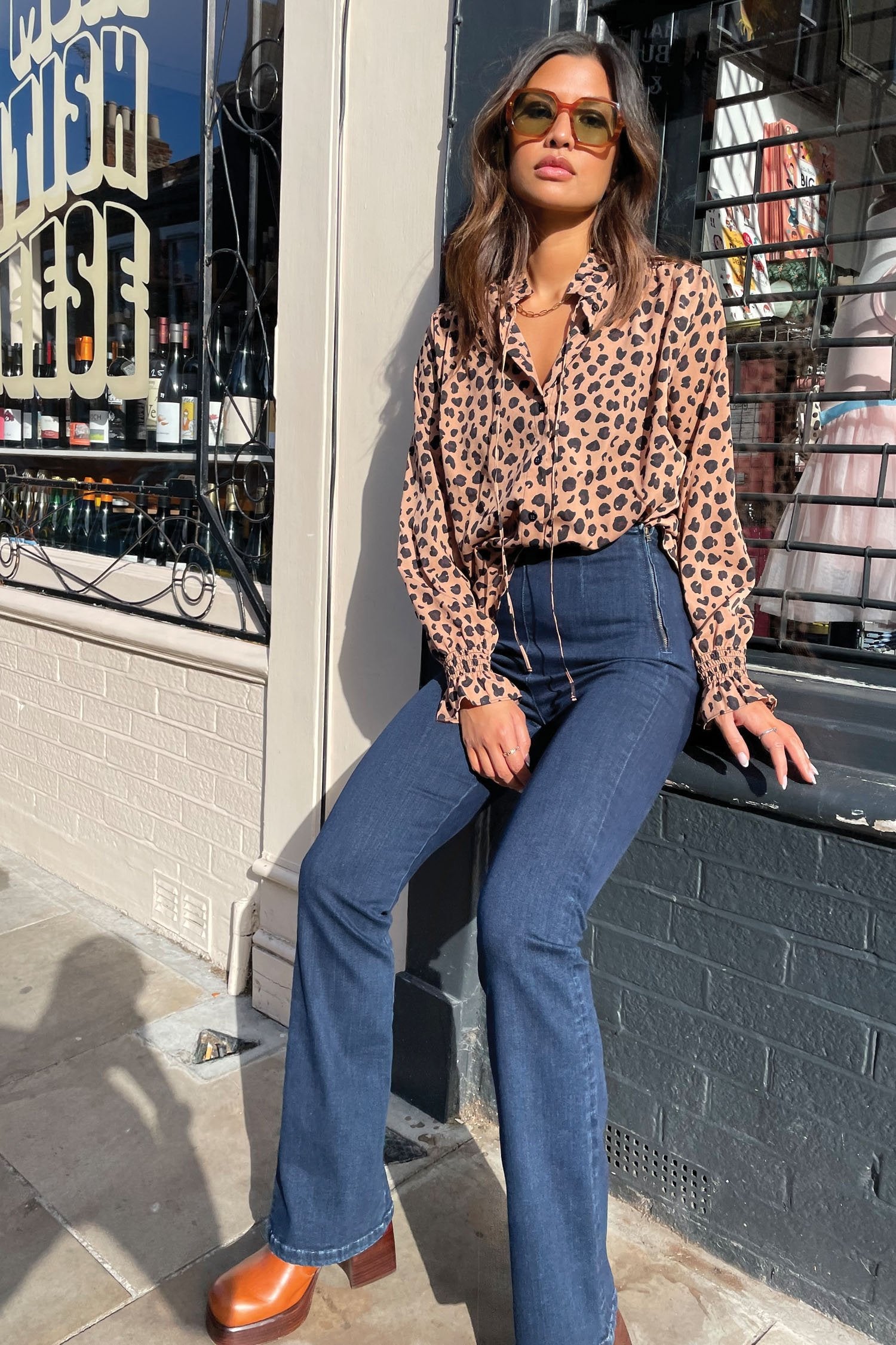 Brown Leopard Sia Shirt - nfd-demo-dev