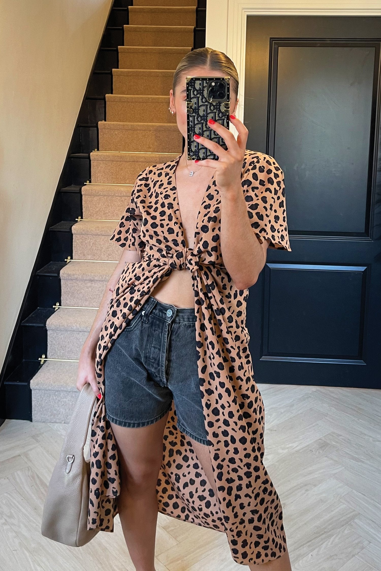 Brown Leopard Zsa Zsa Wrap Dress - nfd-demo-dev