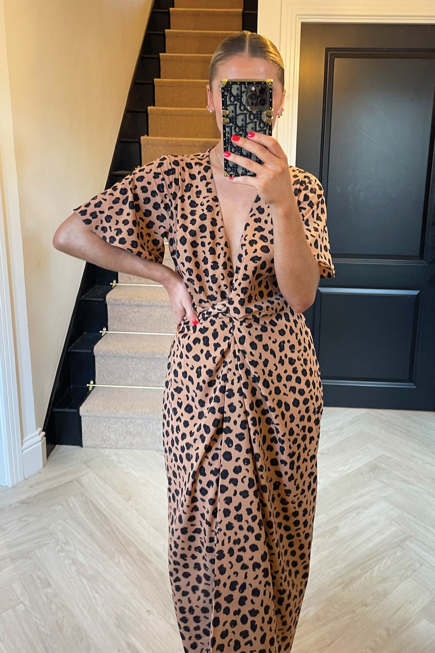Brown Leopard Zsa Zsa Wrap Dress - nfd-demo-dev