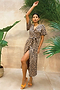 Brown Leopard Zsa Zsa Wrap Dress