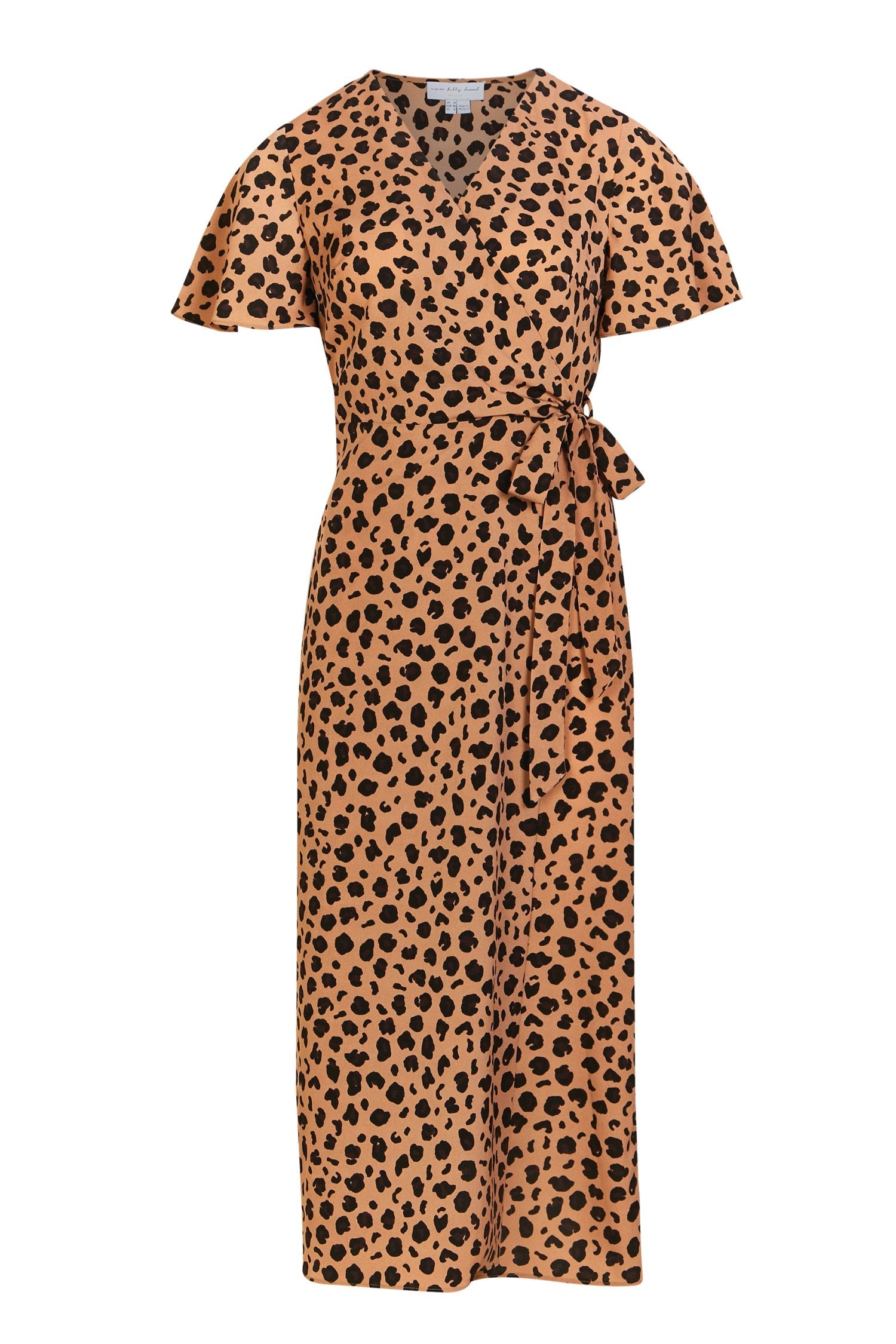 Brown Leopard Zsa Zsa Wrap Dress - nfd-demo-dev