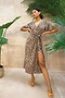 Brown Leopard Zsa Zsa Wrap Dress