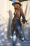 Brown Sheer Leopard Wrap Dress