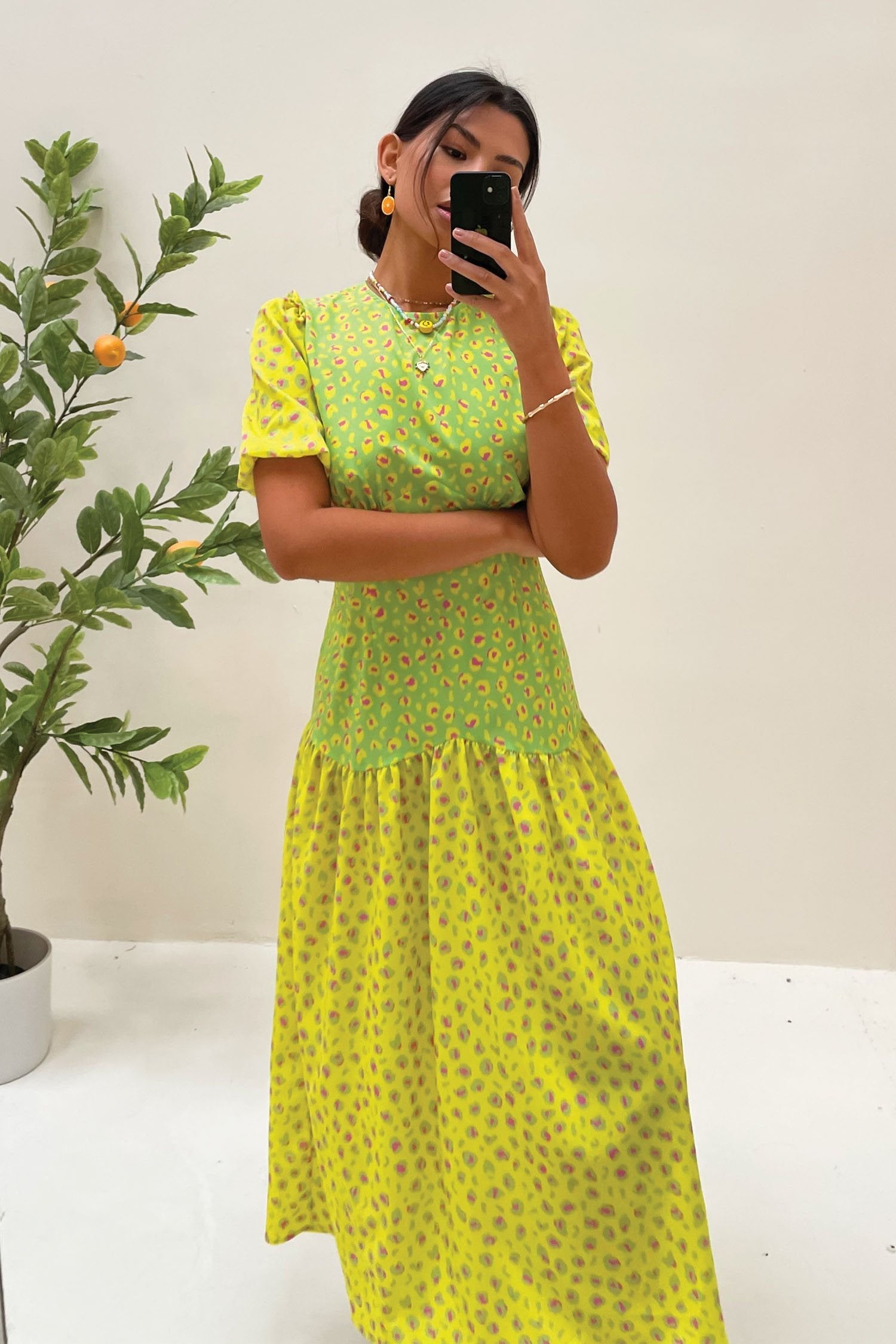 Citrus Leopard Lucia Dress - nfd-demo-dev