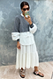 Contrast Shirt and Knit Top