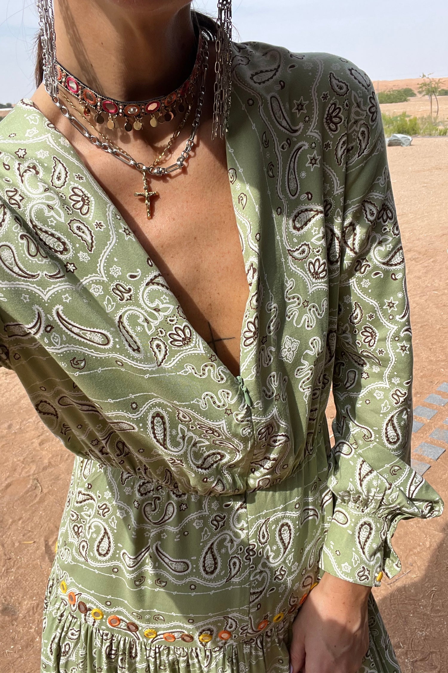 Copy of Khaki Bandana Indie Dress - Test - nfd-demo-dev