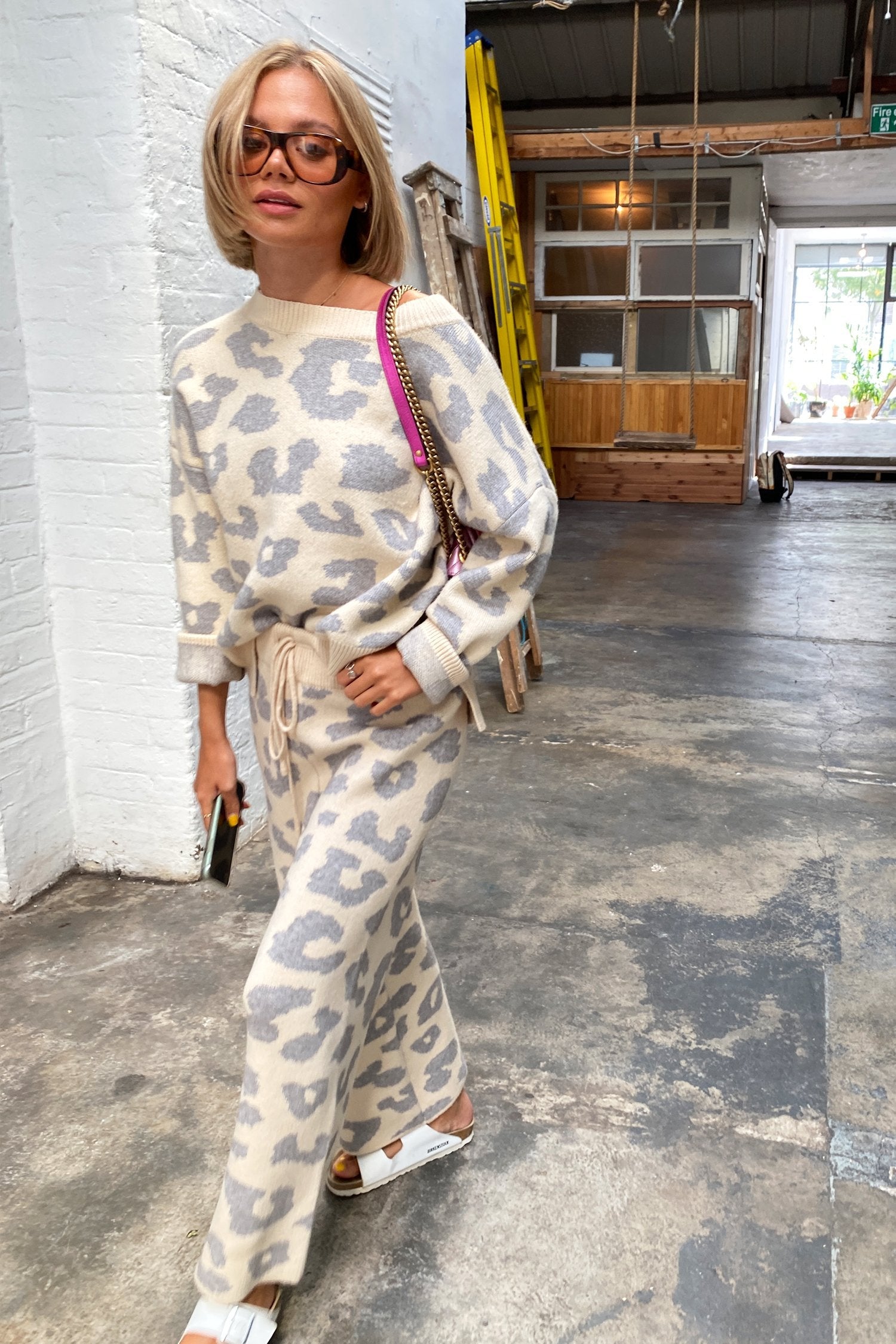 Cream Copenhagen Leopard Knit Jumper - nfd-demo-dev