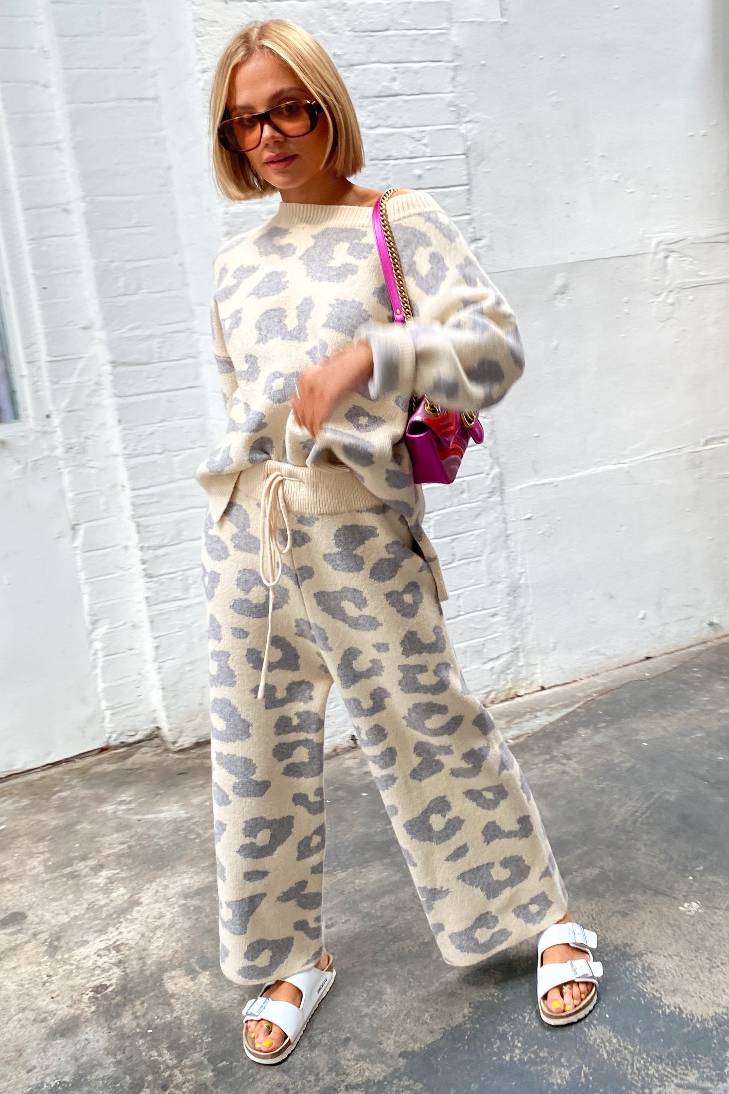 Cream Copenhagen Leopard Knit Jumper - nfd-demo-dev
