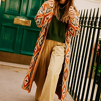 Thumbnail for Diamond Knitted Coat - nfd-demo-dev