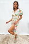 Diamond Short Sleeve Wrap Top