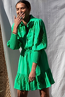 Thumbnail for Emerald Broderie Mini Dress - nfd-demo-dev