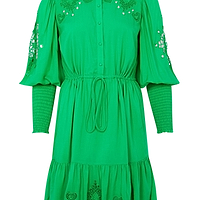 Thumbnail for Emerald Broderie Mini Dress - nfd-demo-dev