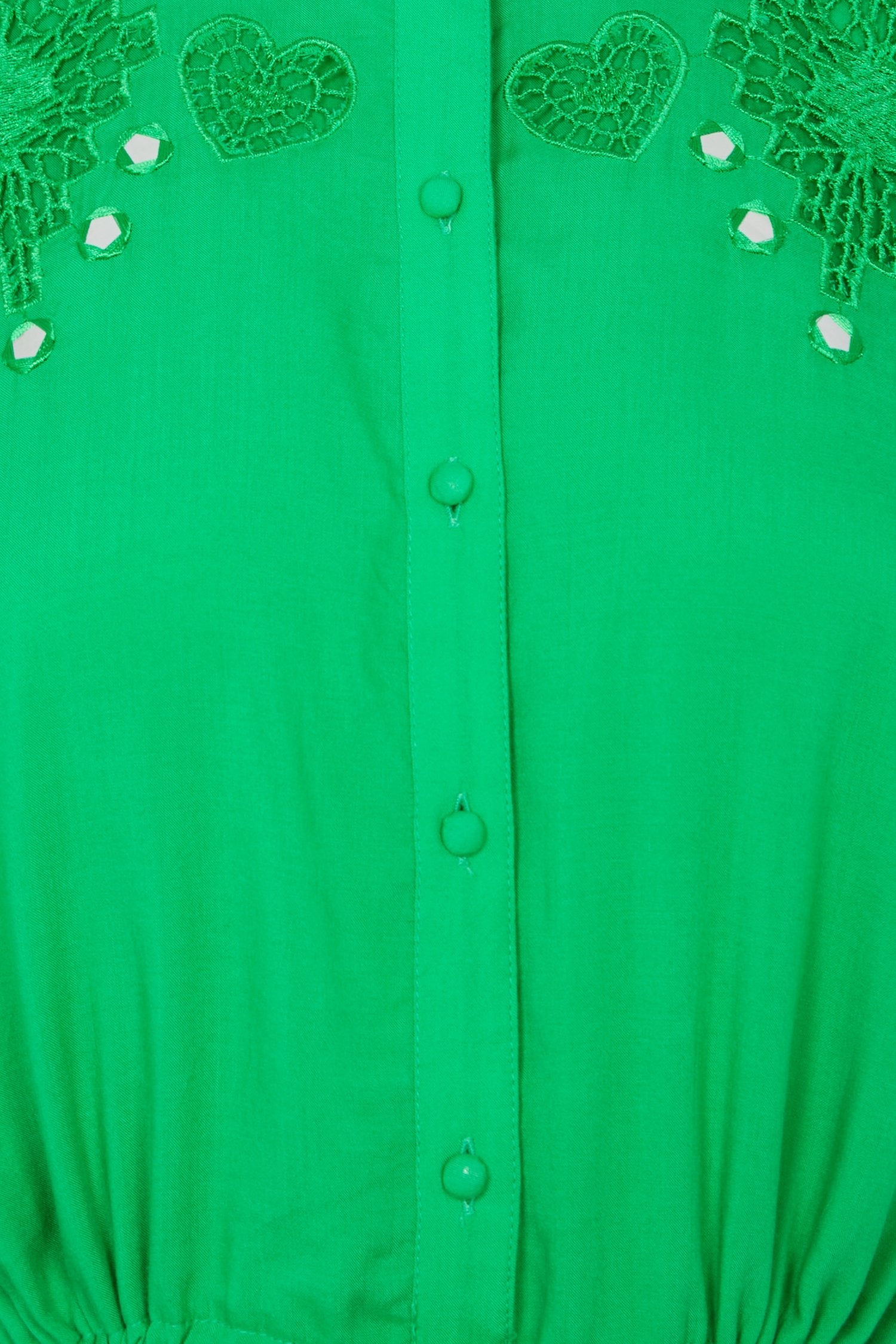 Emerald Broderie Mini Dress - Curve - nfd-demo-dev