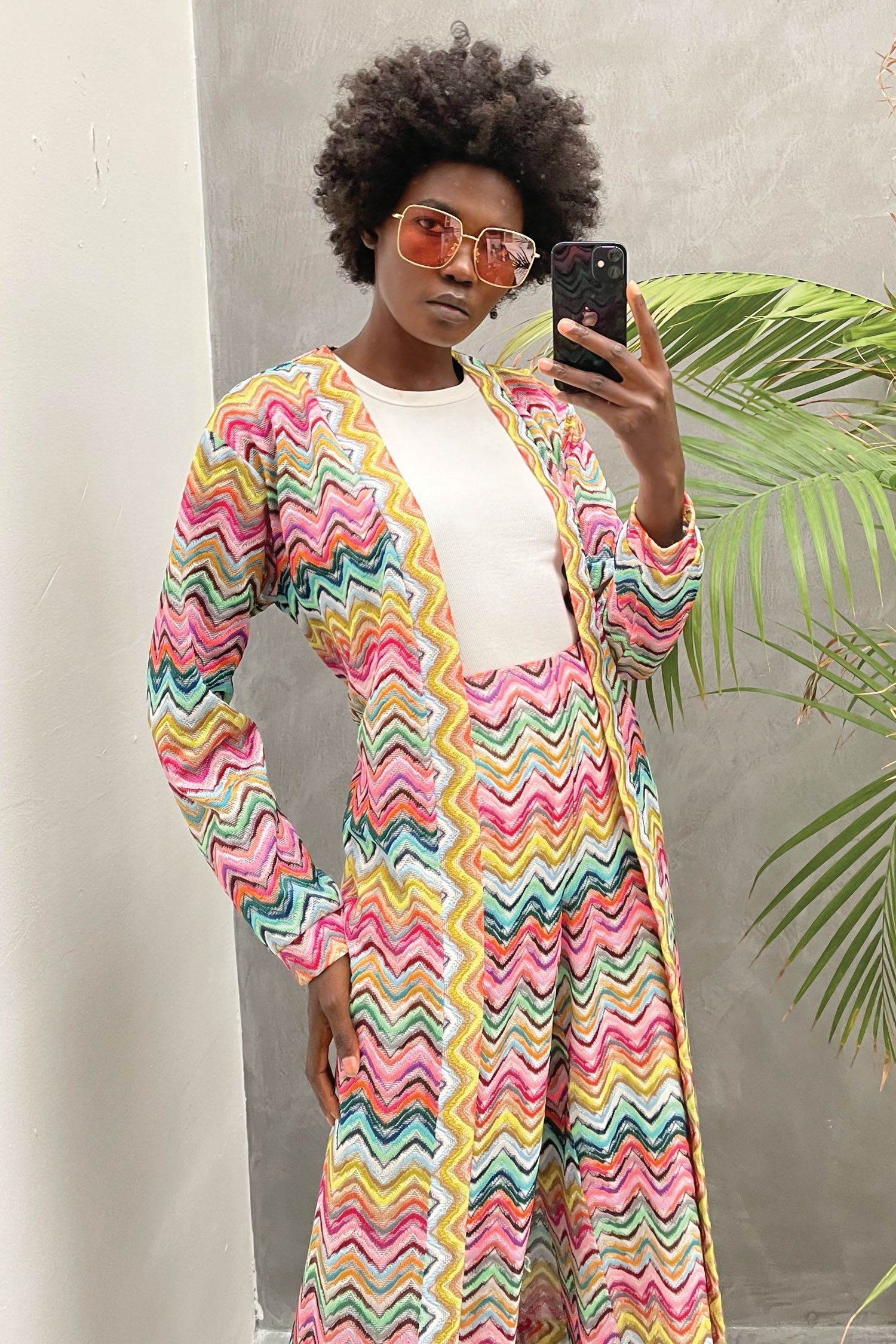 Fluro Zig Zag Wrap Cardi - nfd-demo-dev