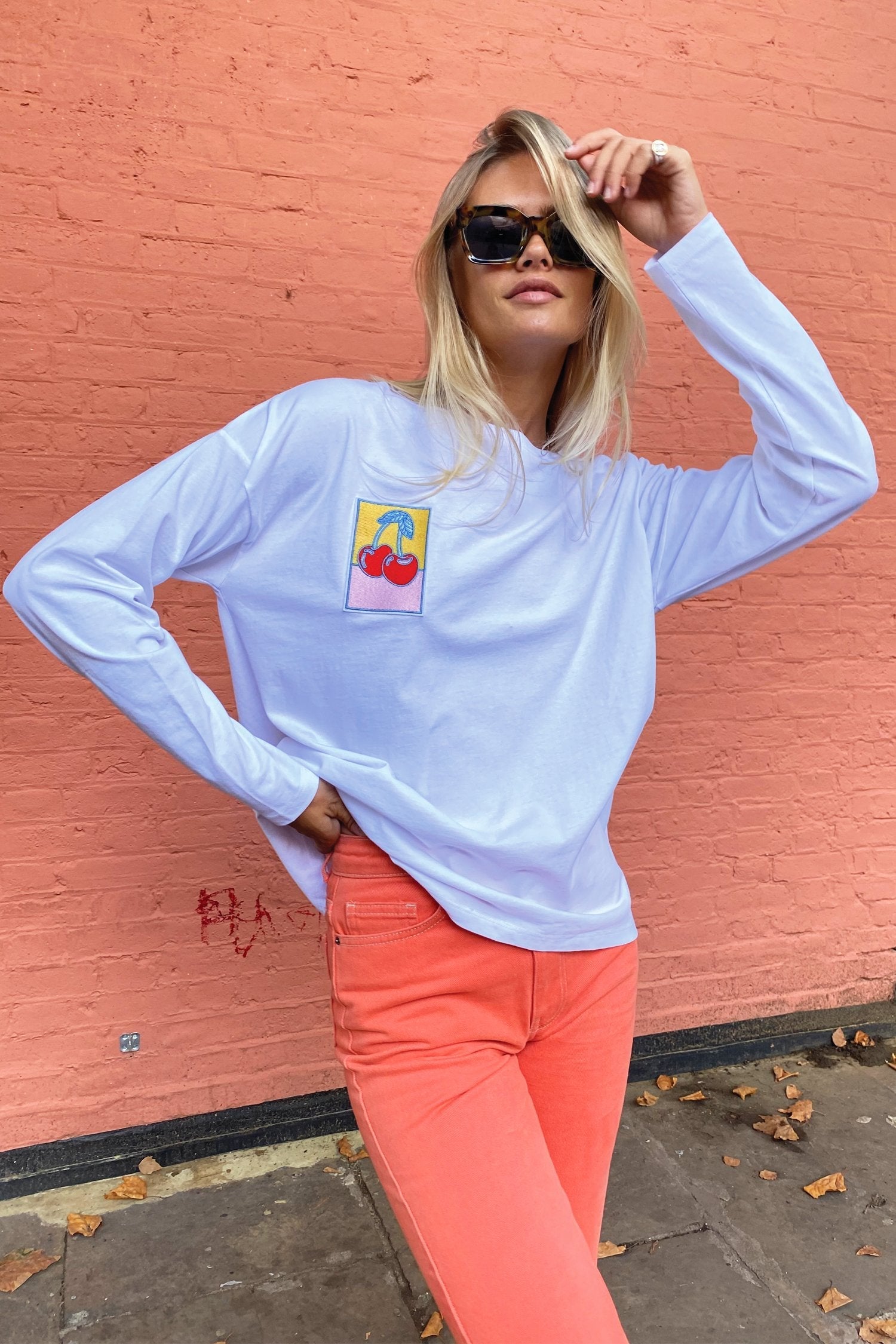 Fruit Sticker Long Line Tee - nfd-demo-dev