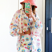 Thumbnail for Fruit Sticker Oversized Shirt - nfd-demo-dev