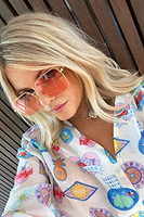 Thumbnail for Fruit Sticker Oversized Shirt - Curve - nfd-demo-dev