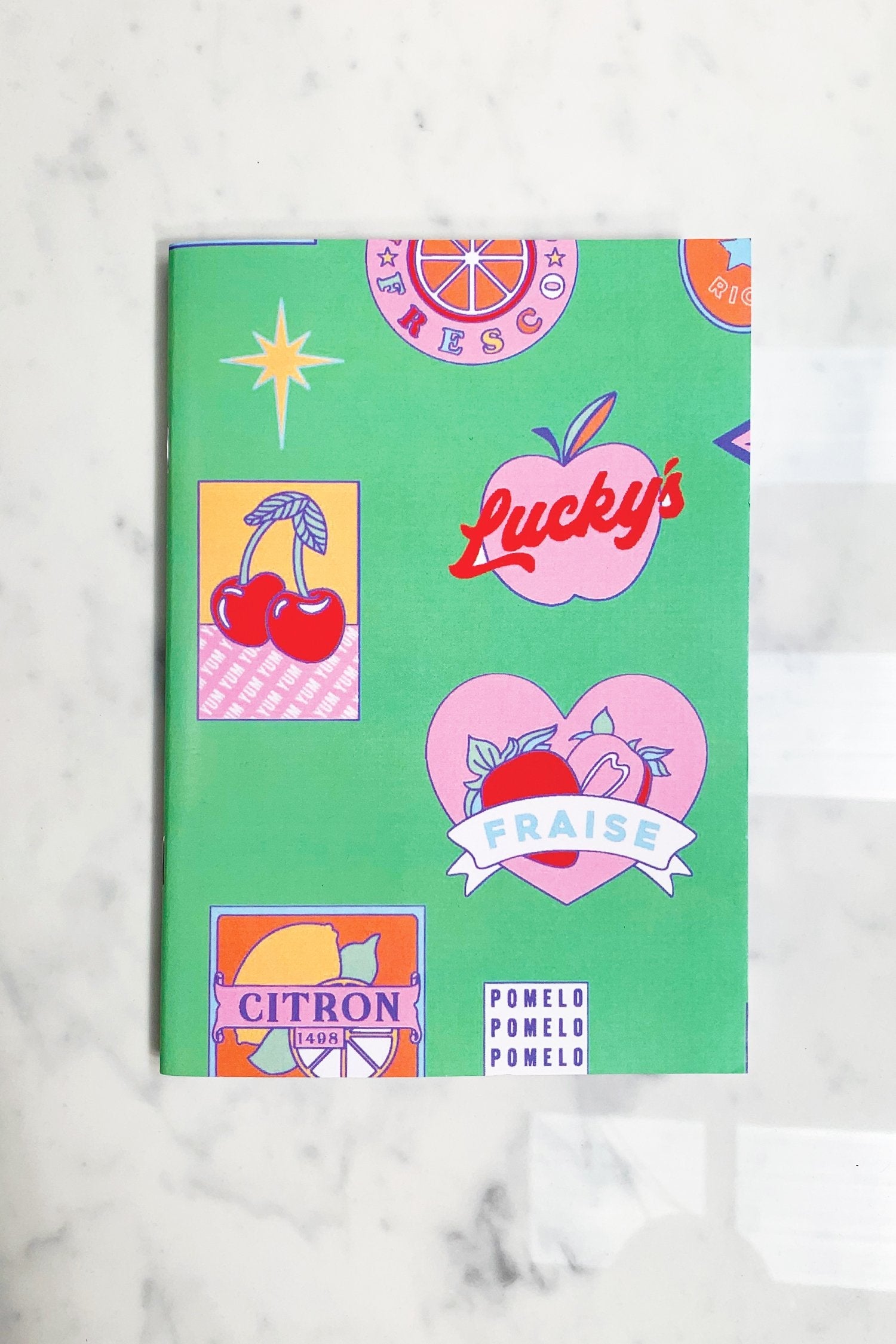 Fruit Sticker Print Notebook - nfd-demo-dev