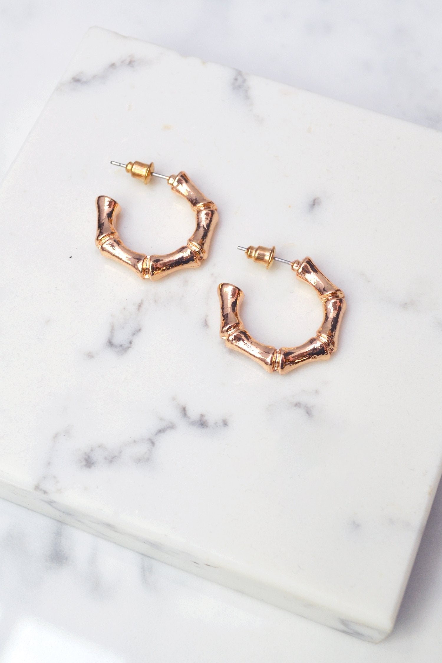 Gold Bamboo Earrings - nfd-demo-dev