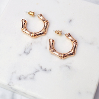 Thumbnail for Gold Bamboo Earrings - nfd-demo-dev