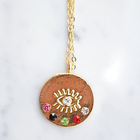 Thumbnail for Gold Eye Necklace - nfd-demo-dev