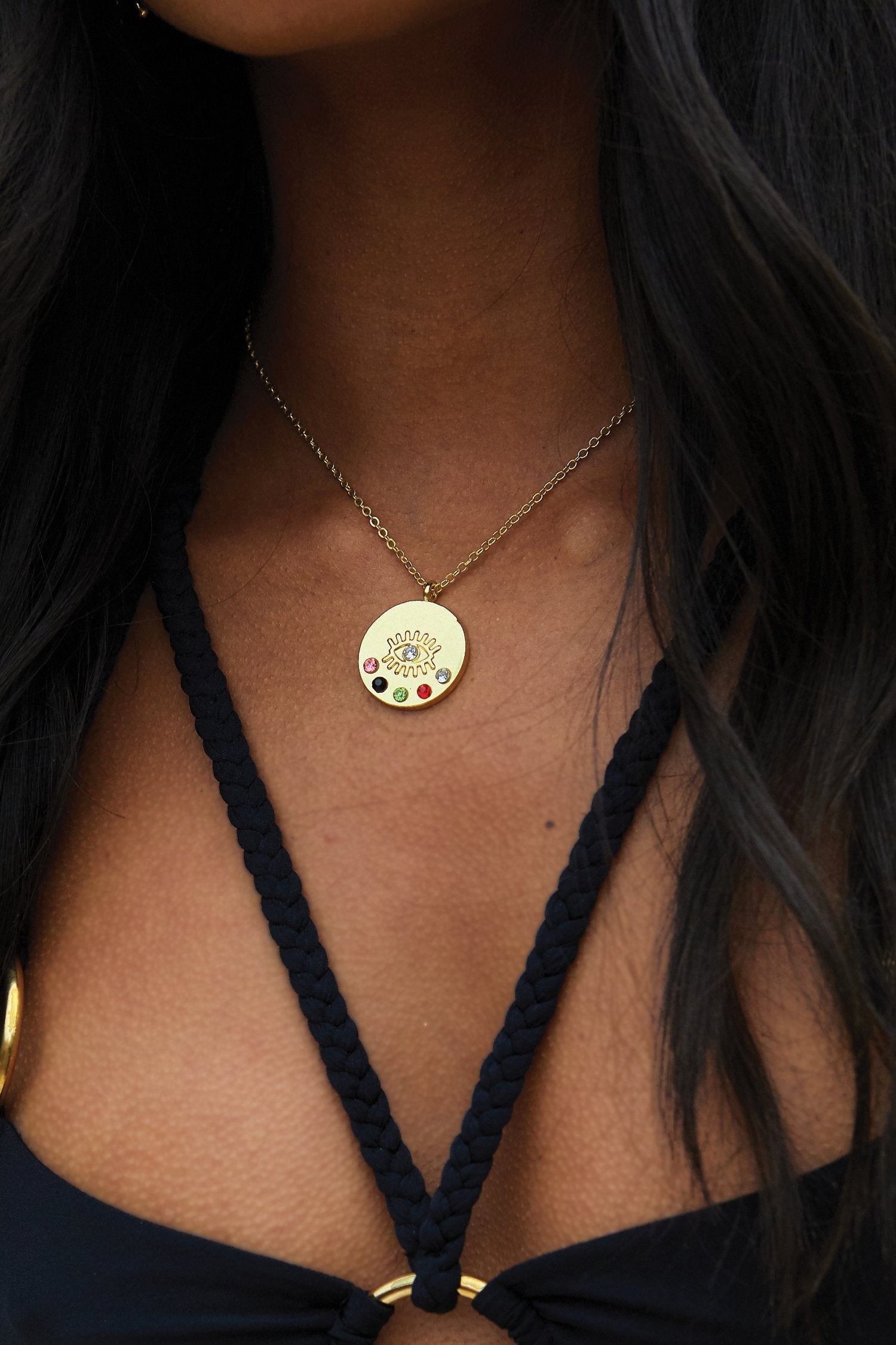 Gold Eye Necklace - nfd-demo-dev