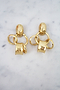 Gold Multi Ring Earrings