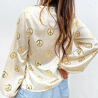 Thumbnail for Gold Peace Frill Top - nfd-demo-dev