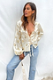 Gold Peace Frill Top