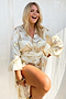 Gold Peace Frill Top - Curve