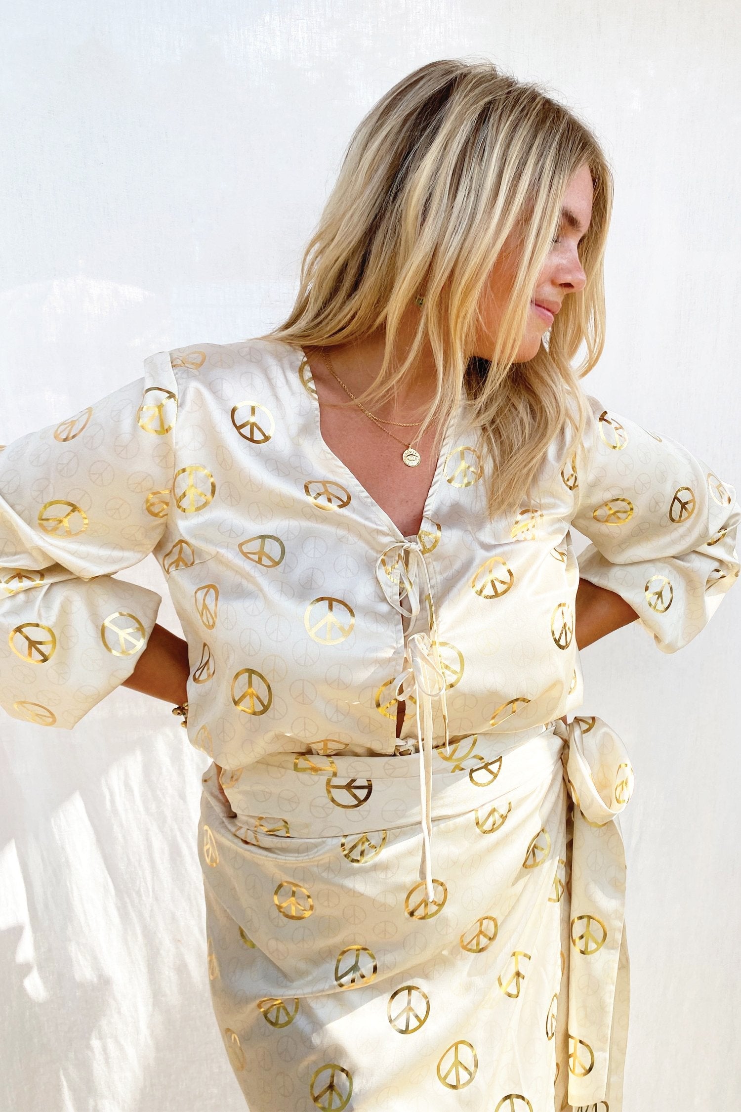 Gold Peace Frill Top - Curve - nfd-demo-dev