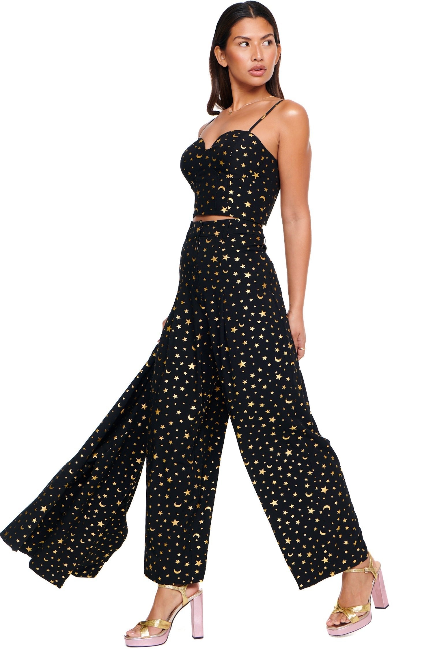 Gold Stella Star Trouser - nfd-demo-dev