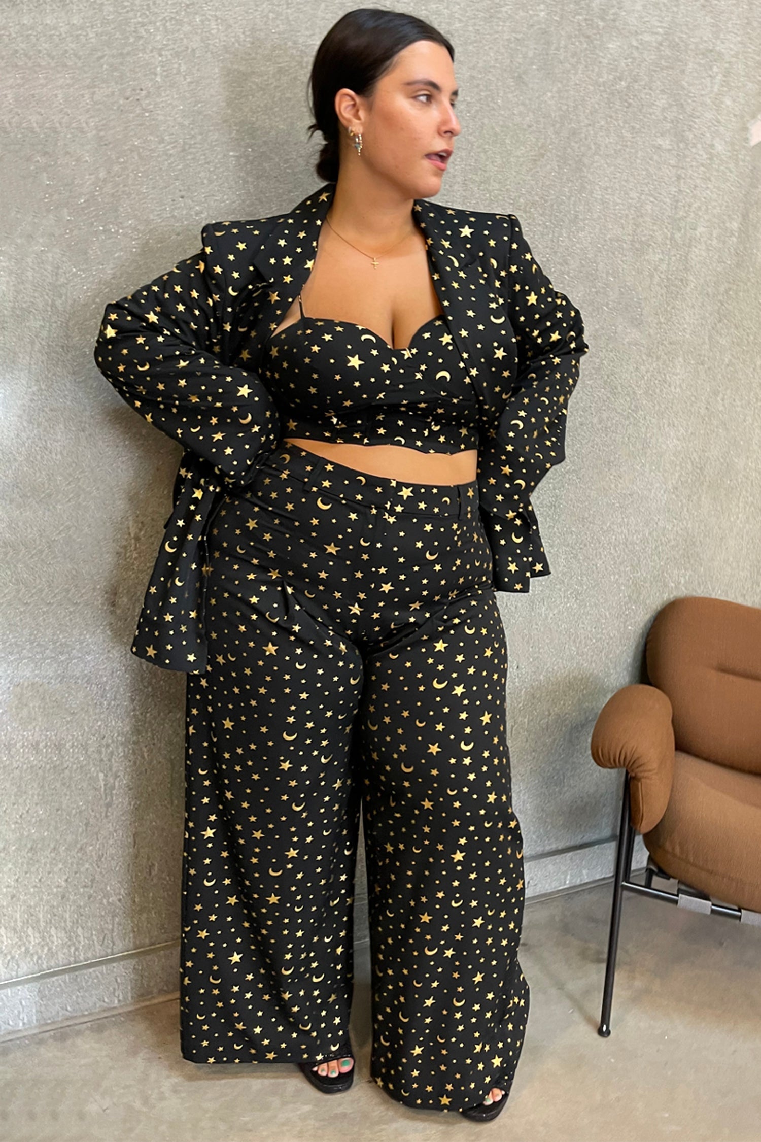 Gold Stella Star Trouser - nfd-demo-dev