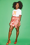 Grapefruit Mini Jaspre Skirt