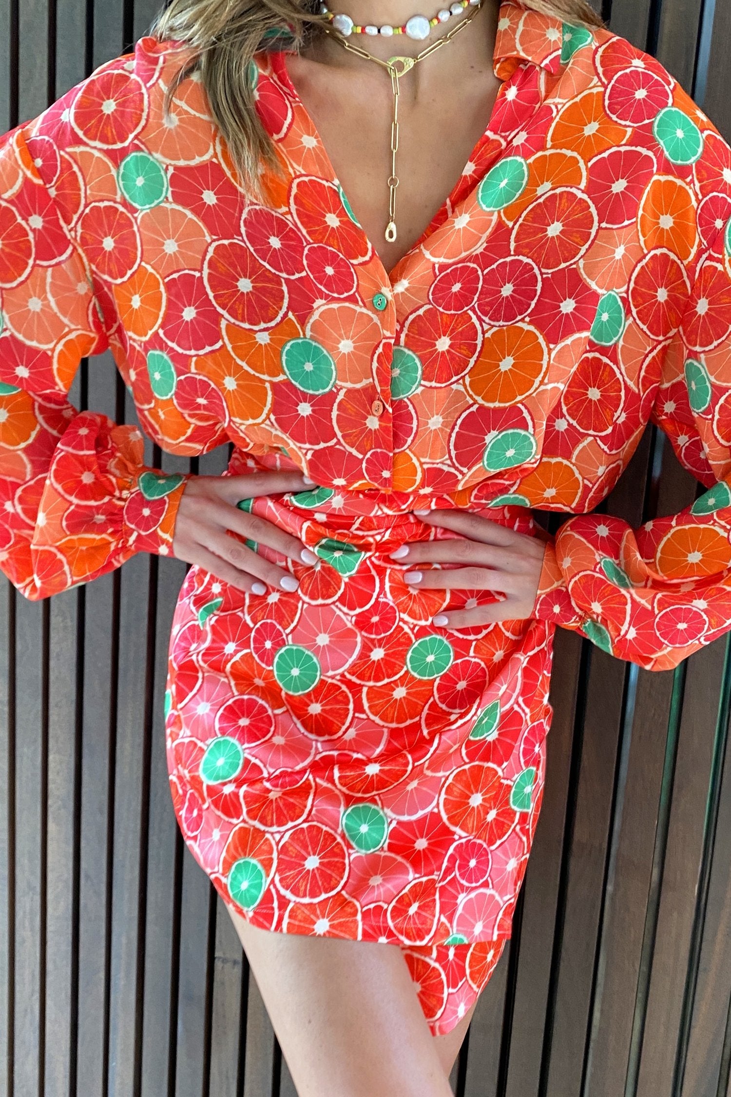 Grapefruit Oversized Shirt - nfd-demo-dev