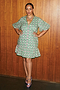 Green and Pink Cocktail Mini Dress - Curve