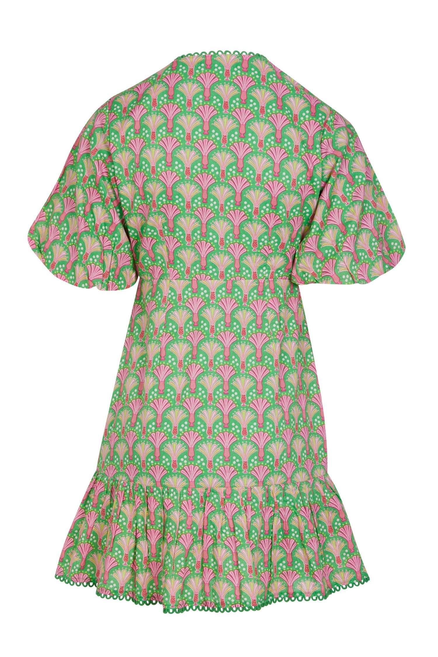Green and Pink Cocktail Mini Dress - Curve - nfd-demo-dev