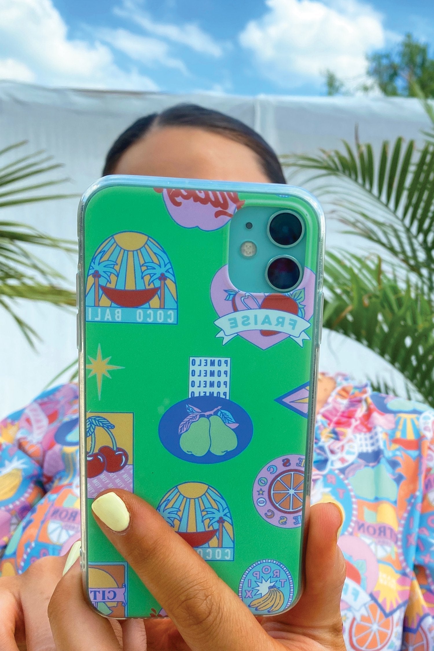 Green Fruit Sticker Print IPhone Case - nfd-demo-dev