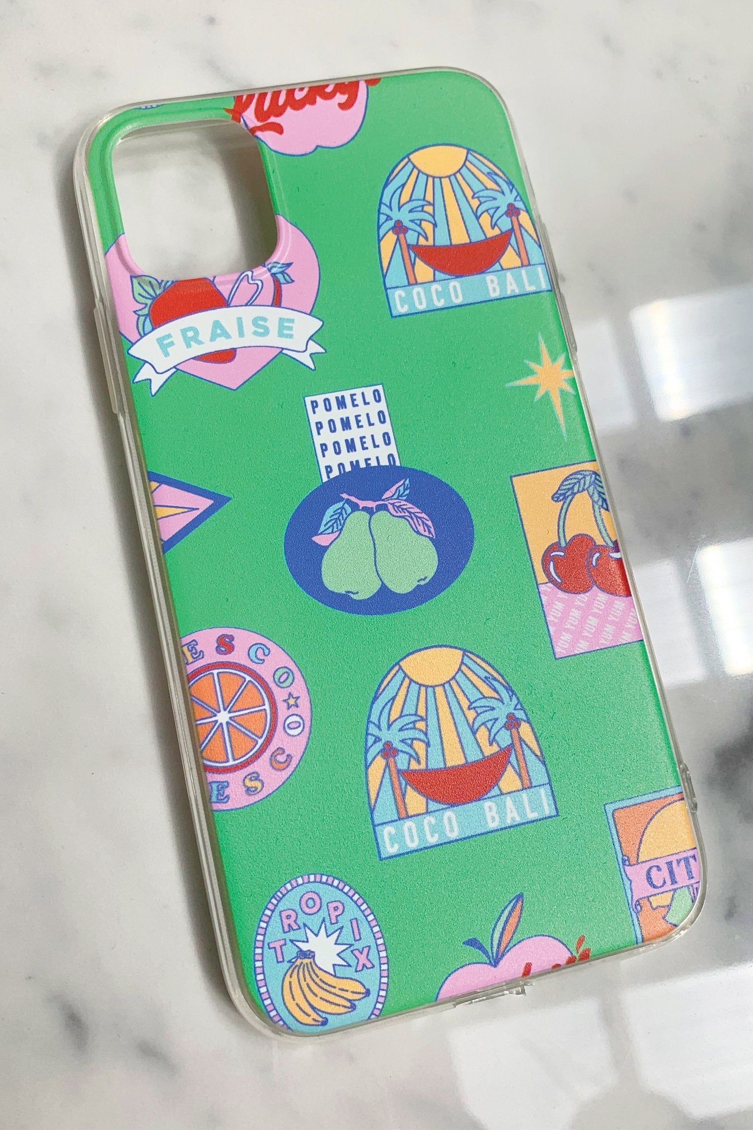Green Fruit Sticker Print IPhone Case - nfd-demo-dev